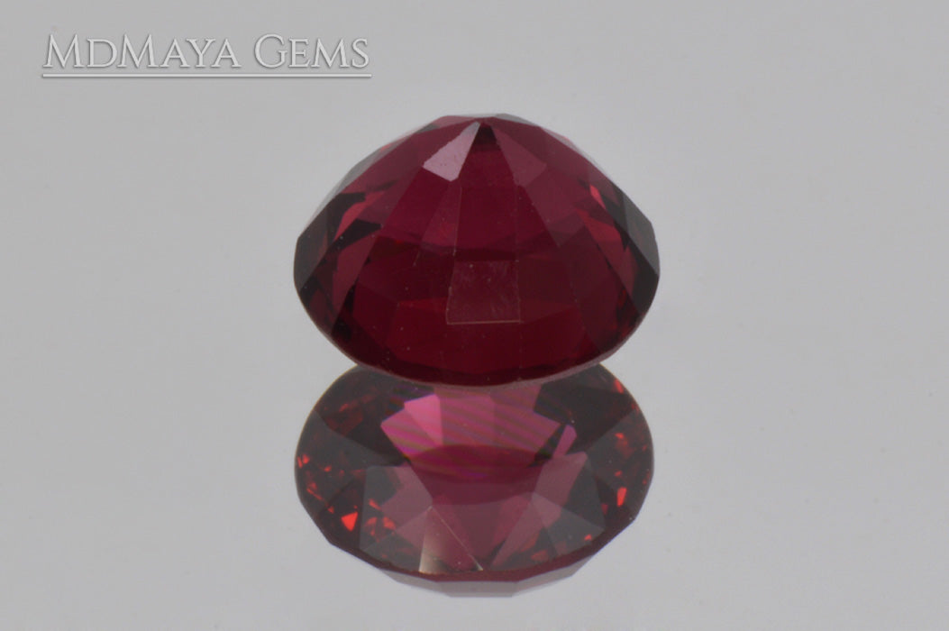 Brilliant luster Natural Rich Red Burmese Spinel! Oval cut. 1.30 ct.
