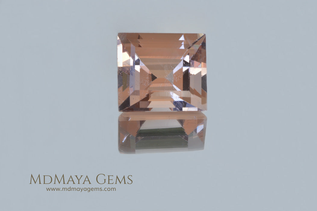 Natural Large Peach Morganite Rectangle cut 7.50 ct
