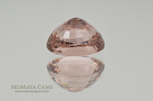 Natural Peach Pink Tourmaline Gemstone Oval Cut 4.40 ct