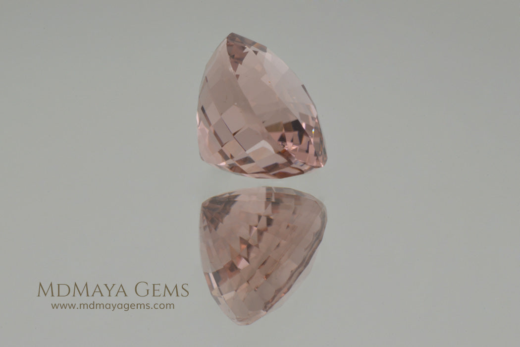 Natural Peach Pink Tourmaline Gemstone Oval Cut 4.40 ct