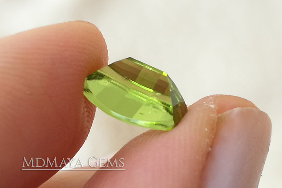 Natural Green Peridot Fancy Cut 2.28 ct