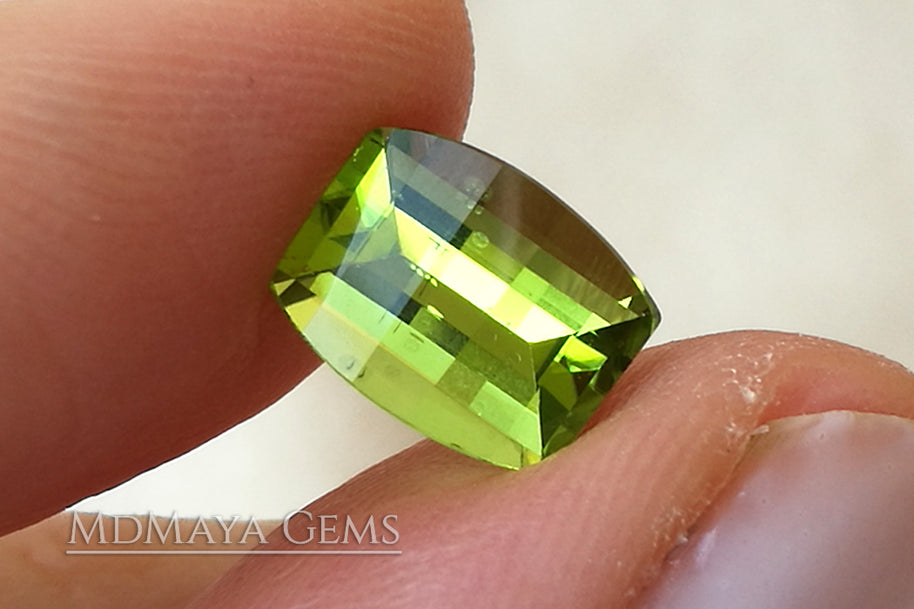 Natural Green Peridot Fancy Cut 2.28 ct