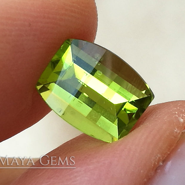 Natural Green Peridot Fancy Cut 2.28 ct