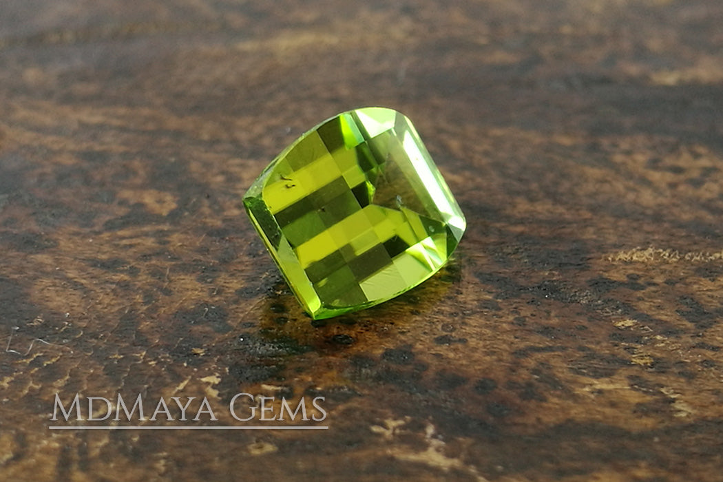 Natural Green Peridot Fancy Cut 2.28 ct