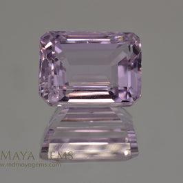 Brilliant Pink Kunzite Gemstone Emerald Cut 23.75 ct