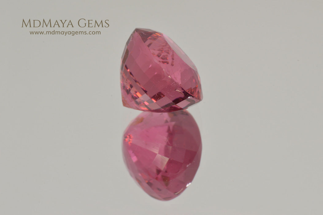 Vivid Rubellite African Tourmaline Oval Cut 6.25 ct 
