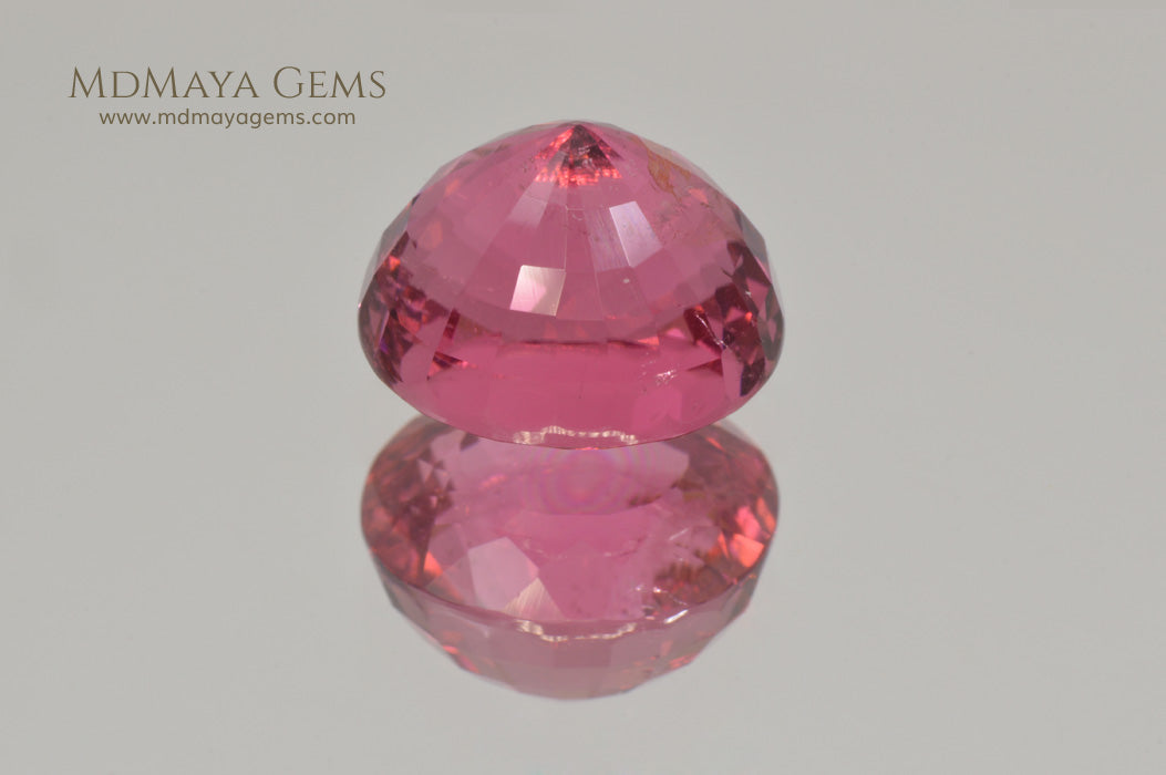 Turmalna rubelta de 10 x 8 mm, 2,55 qulates, pedra precosa suelta Turmalna rubelta de 10 x 8 mm, 2,55 qulates, pedra precosa suelta