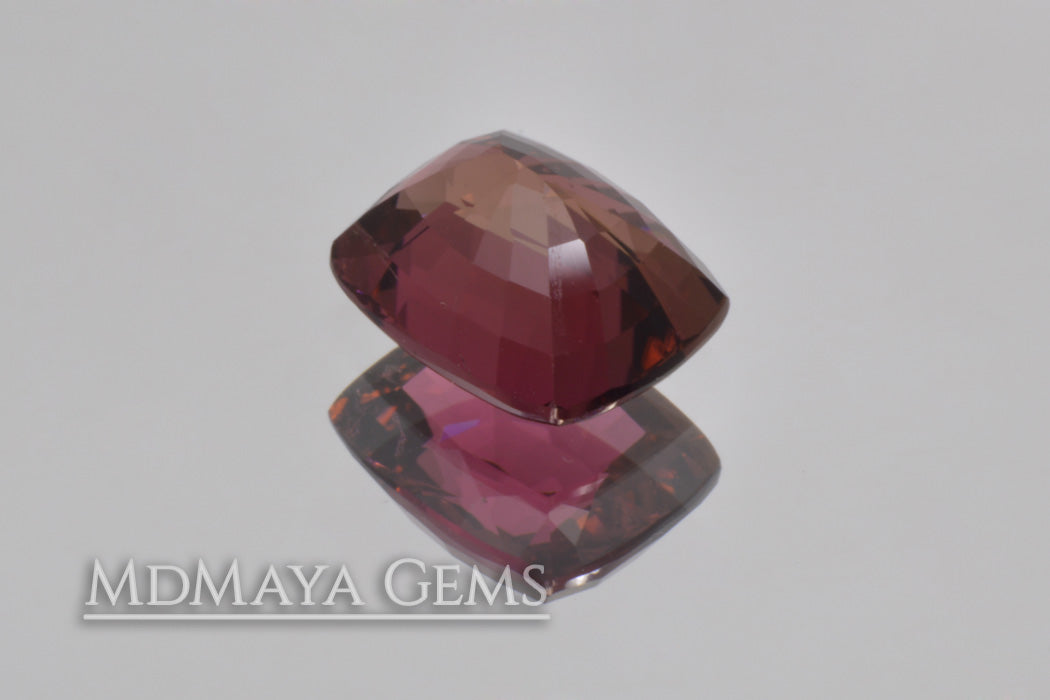 Awesome Purplish Red Tourmaline Cushion Cut 2.33 ct