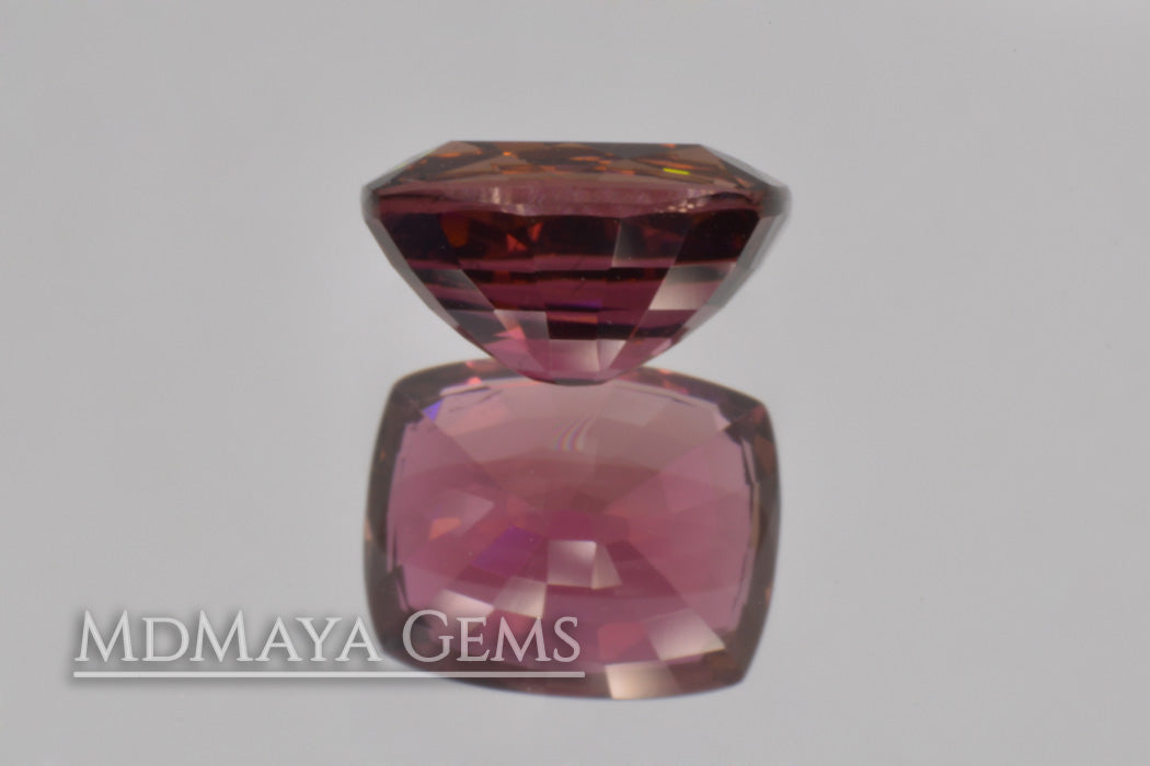 Awesome Purplish Red Tourmaline Cushion Cut 2.33 ct