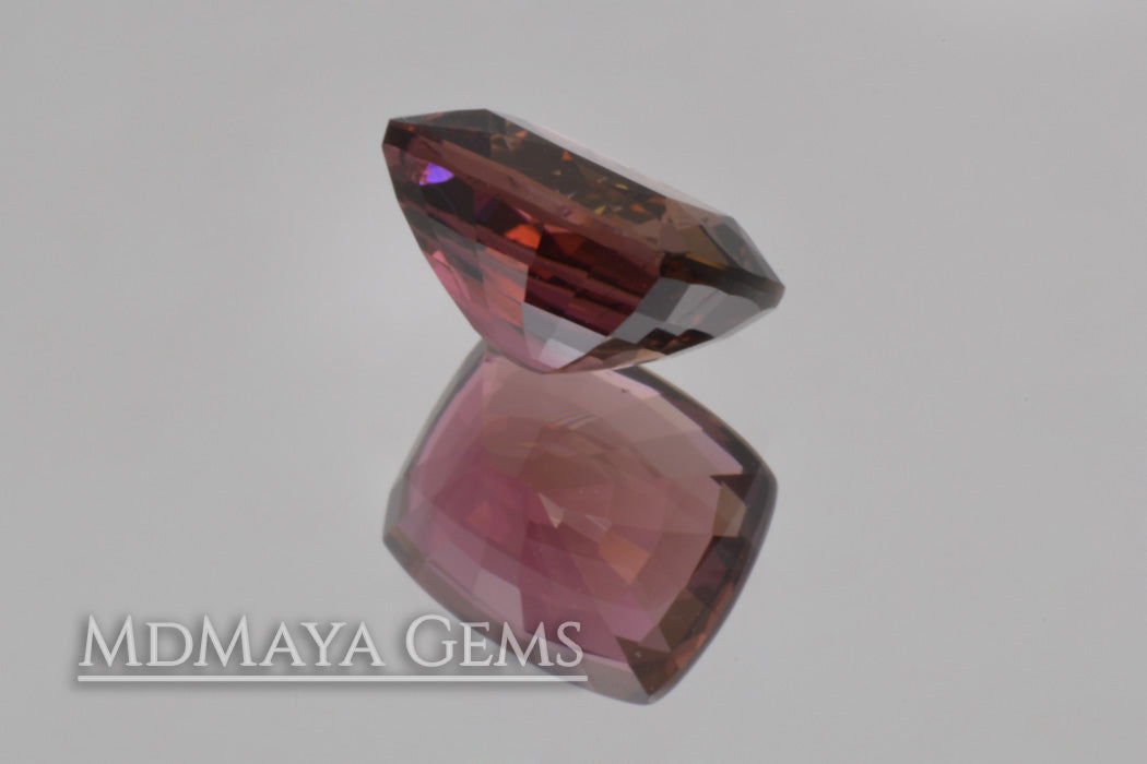 Awesome Purplish Red Tourmaline Cushion Cut 2.33 ct
