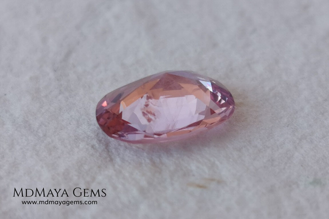 Candy Pink Mogok Spinel. Brilliant Luster. Oval cut. 4.17ct. This gem has a window but it's a great spinel and extremely brilliant! This gem has an incredible price 150 USD per carat. Don't miss it!