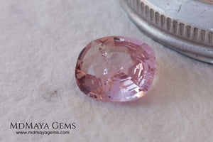 Candy Pink Mogok Spinel. Brilliant Luster. Oval cut. 4.17ct. This gem has a window but it's a great spinel and extremely brilliant! This gem has an incredible price 150 USD per carat. Don't miss it!