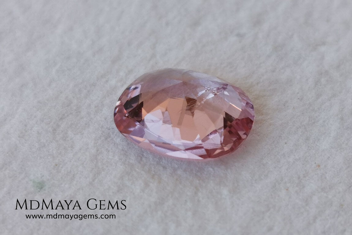 Candy Pink Mogok Spinel. Brilliant Luster. Oval cut. 4.17ct. This gem has a window but it's a great spinel and extremely brilliant! This gem has an incredible price 150 USD per carat. Don't miss it!