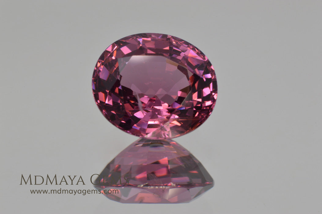 Glowing Pink Spinel from Tanzania Oval cut 2.66 ct