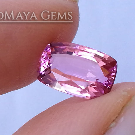 Bright Pink Tourmaline Cushion Cut 1.71 ct