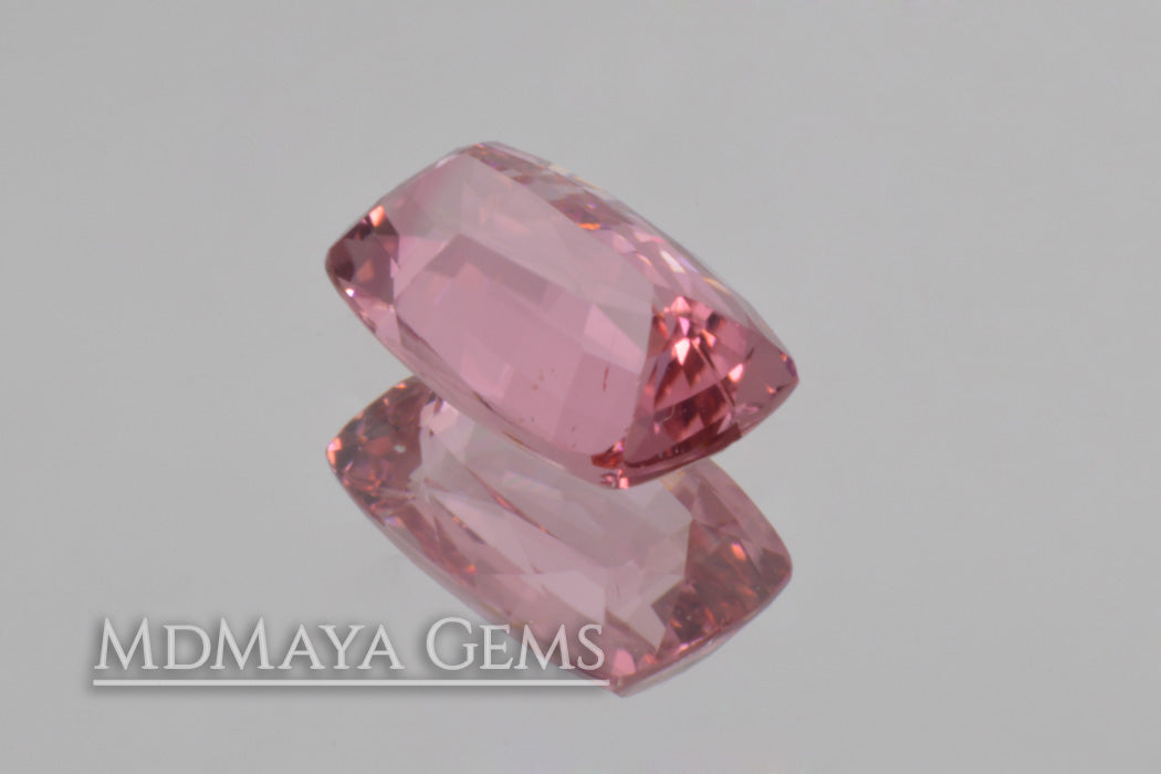 Bright Pink Tourmaline Cushion Cut 1.71 ct