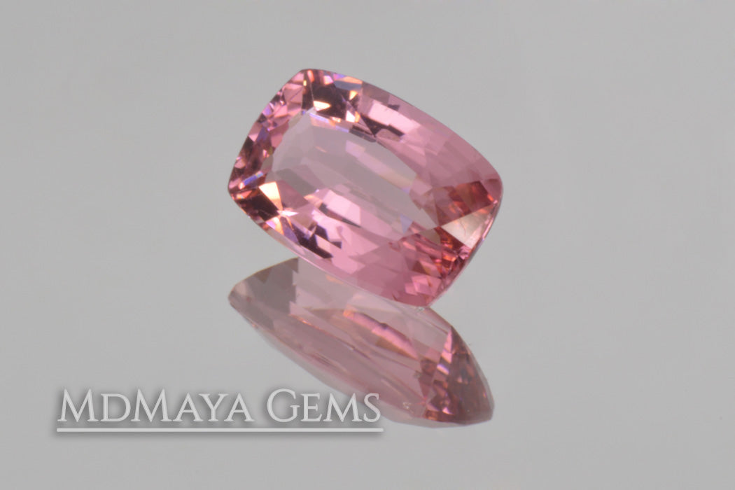 Bright Pink Tourmaline Cushion Cut 1.71 ct