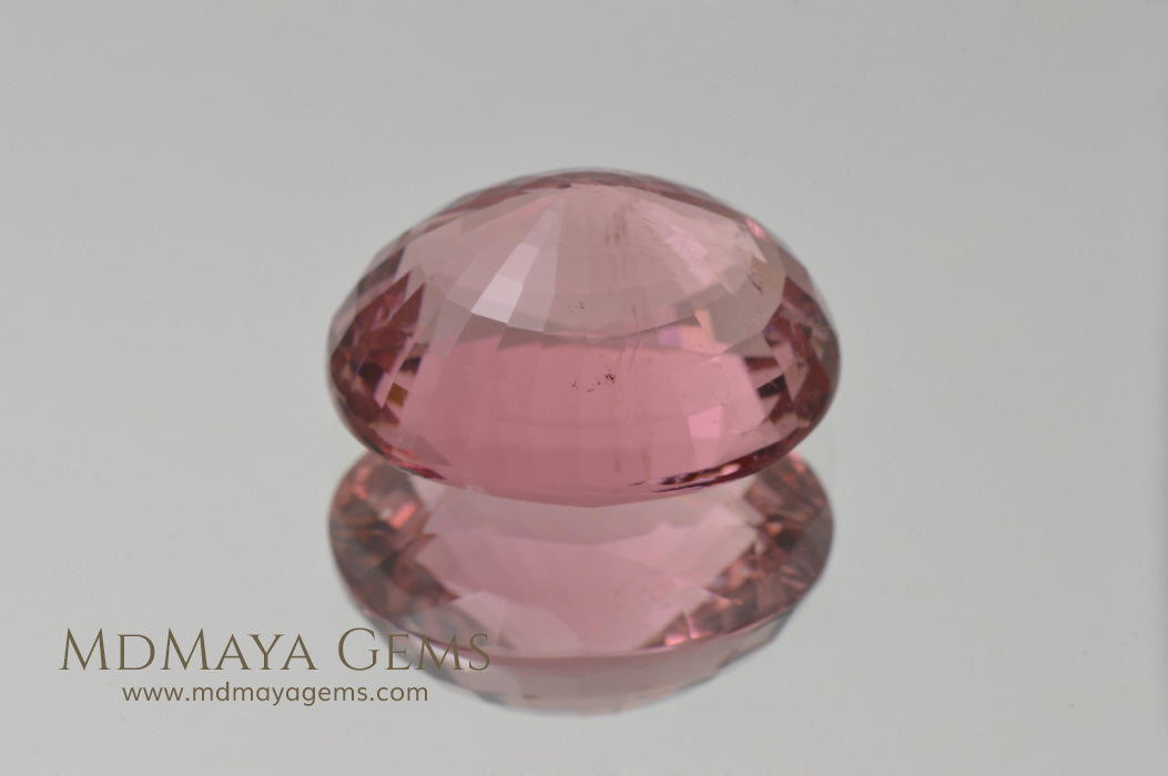 Super Pink Tourmaline Gemstone Oval Cut 11.90 ct