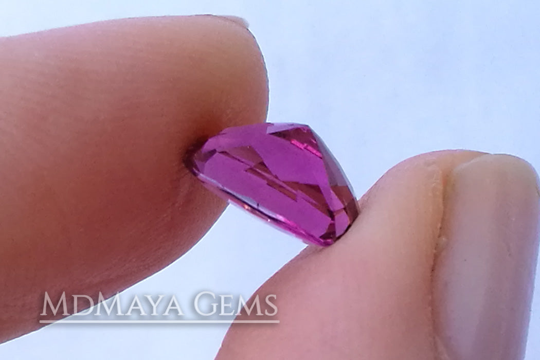 Pink Tourmaline from Mozambique Cushion Cut  2.06 ct