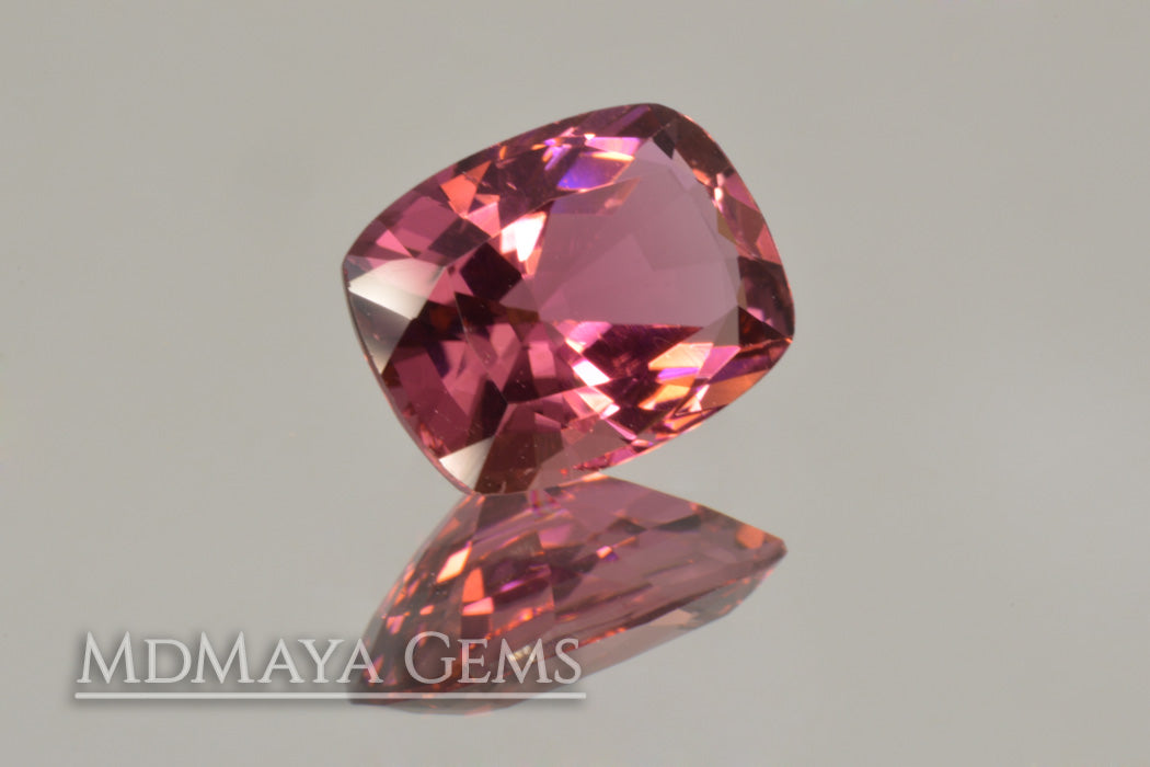 Pink Tourmaline from Mozambique Cushion Cut  2.06 ct