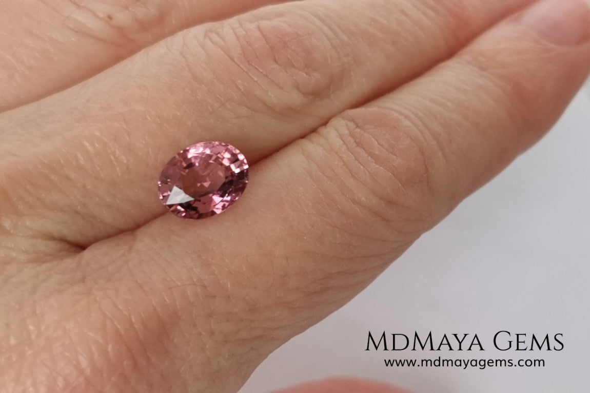 Elegant Pink Tourmaline – 3.10 ct, Oval Cut from Mozambique