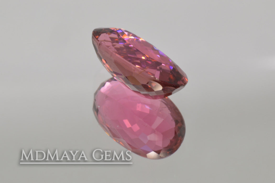 Vivid Purple Red Rubellite Tourmaline Oval Cut 3.69 ct 