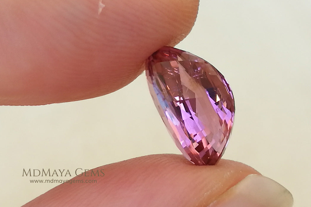 Brilliant Pink Tourmaline Gemstone Oval Cut 4.09 ct