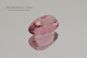 Brilliant Pink Tourmaline Gemstone Oval Cut 4.09 ct