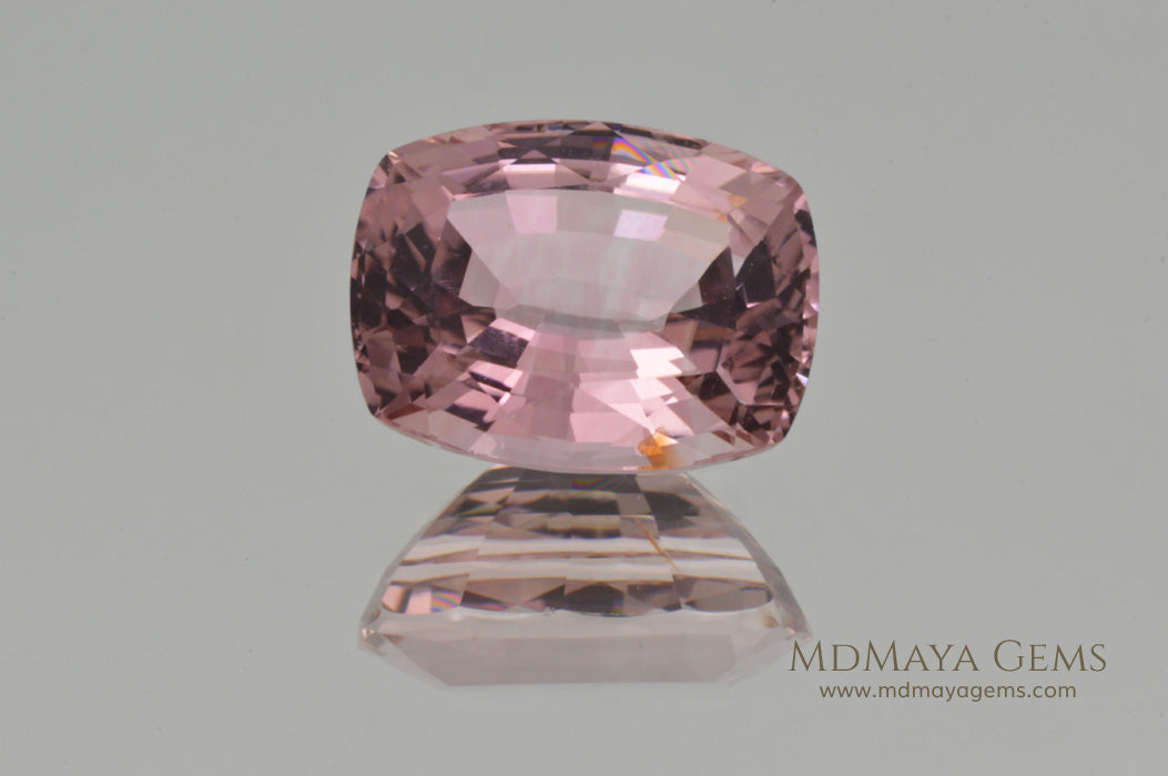 Pink Tourmaline Gemstone. Cushion Cut. 4.15 ct