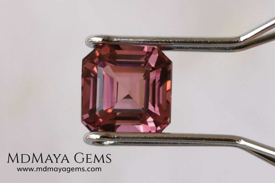 Asscher Cut Pink Tourmaline – 1.45 ct, Mozambique