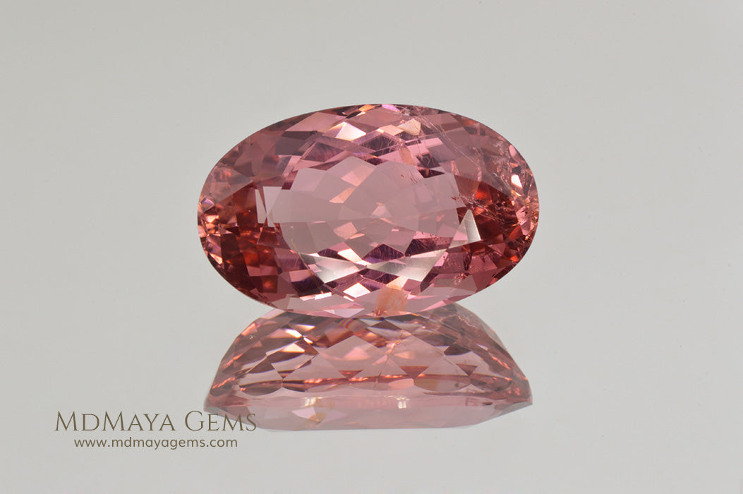Natural Pink Tourmaline Gemstone Oval Cut 7.83 ct