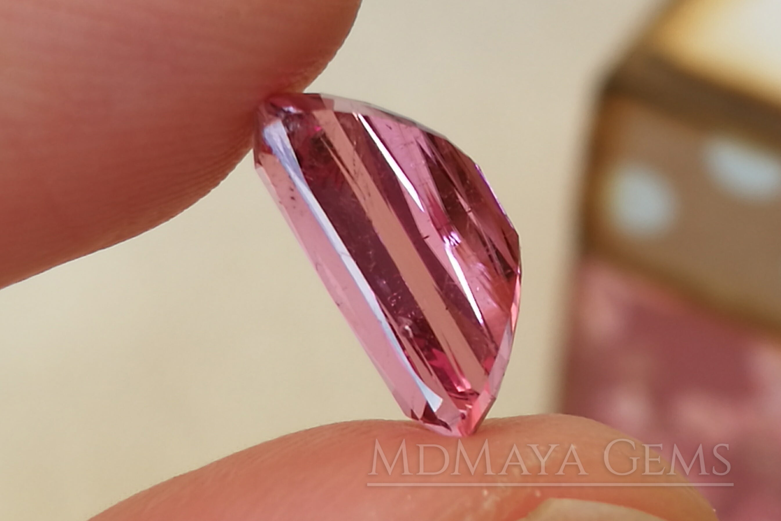 Hot Pink Tourmaline – 3.07 ct, Fancy Cut, Mozambique