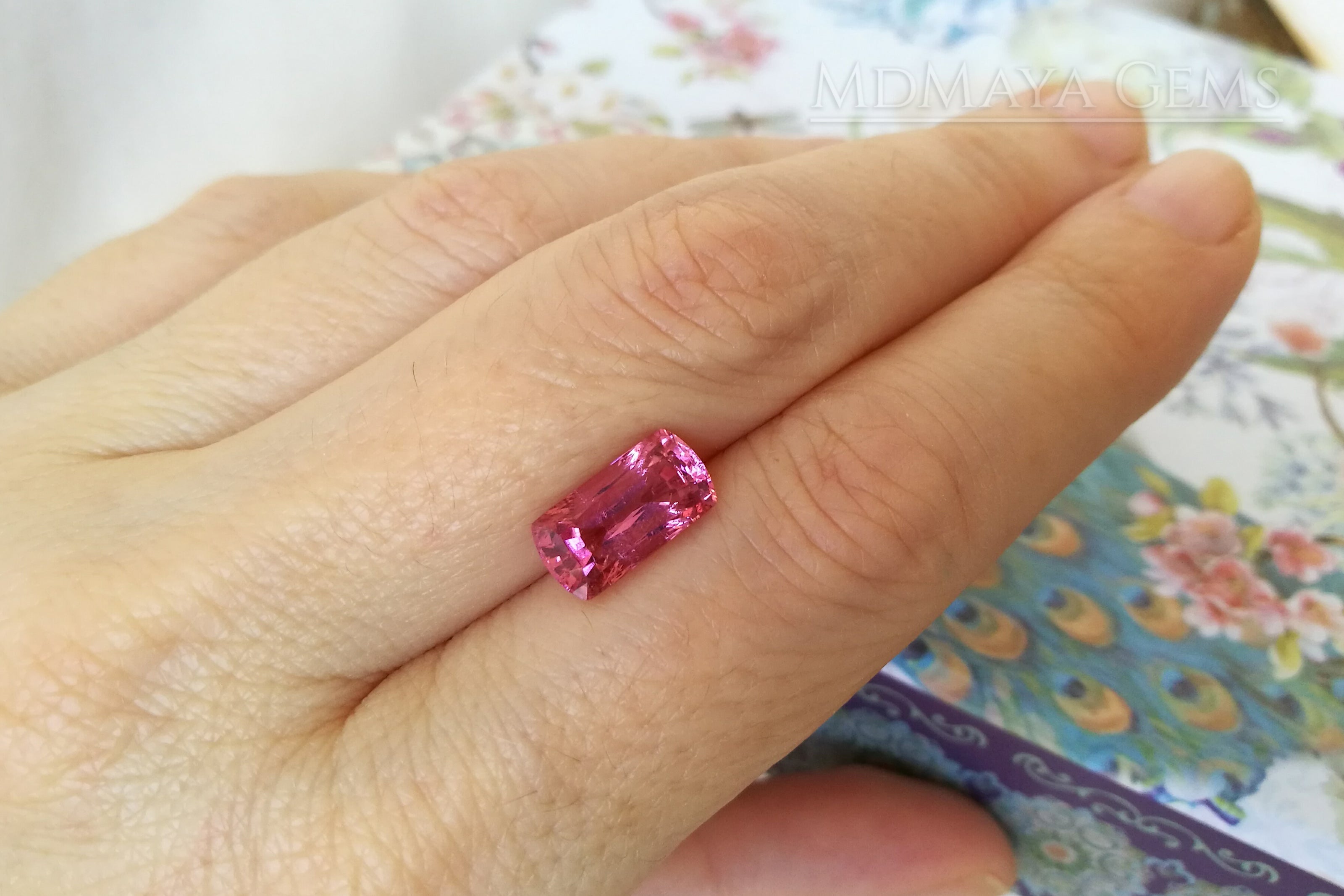 Hot Pink Tourmaline – 3.07 ct, Fancy Cut, Mozambique