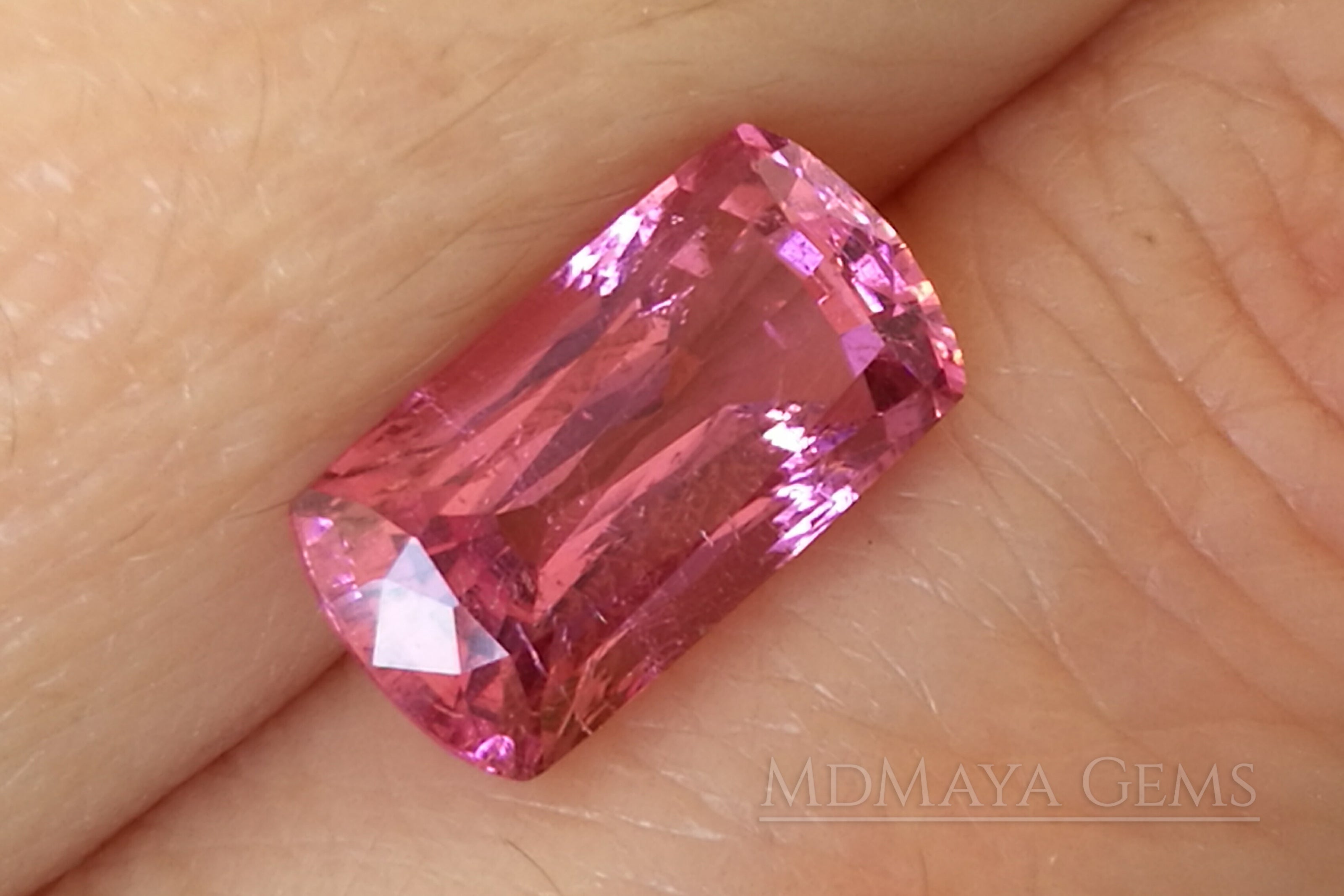 Hot Pink Tourmaline – 3.07 ct, Fancy Cut, Mozambique