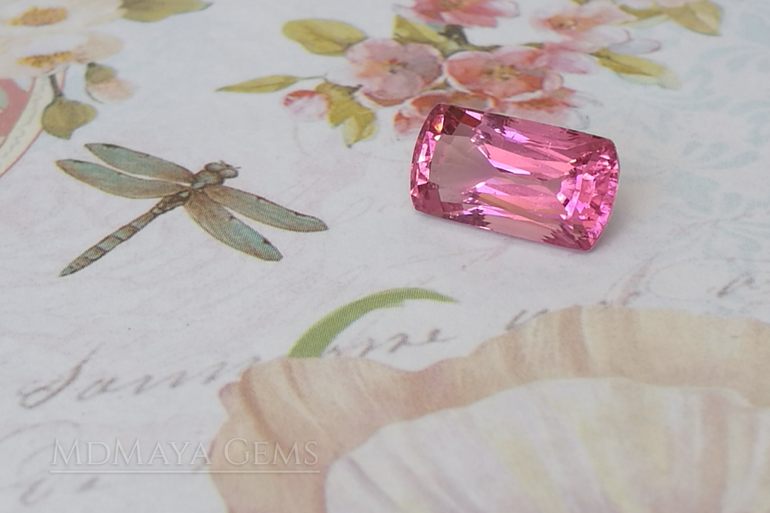 Hot Pink Tourmaline – 3.07 ct, Fancy Cut, Mozambique