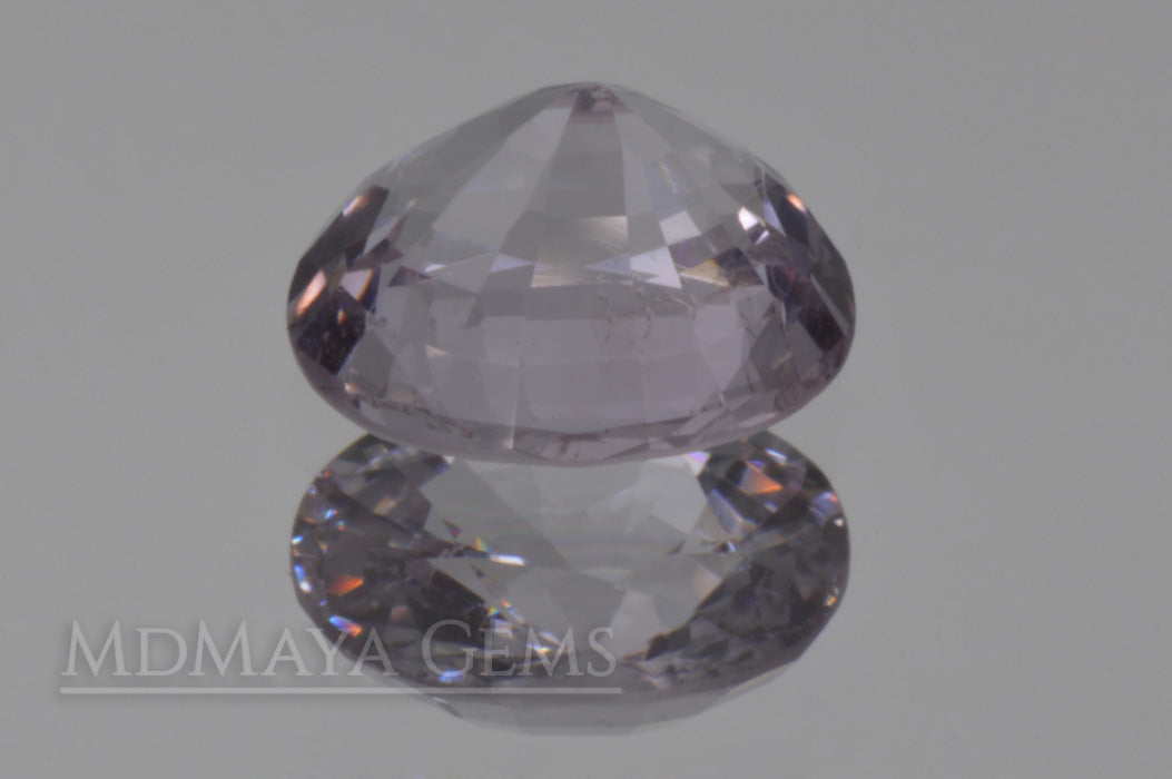 Platinum light Purple Spinel from Mogok. Oval Cut. 2.17 ct.