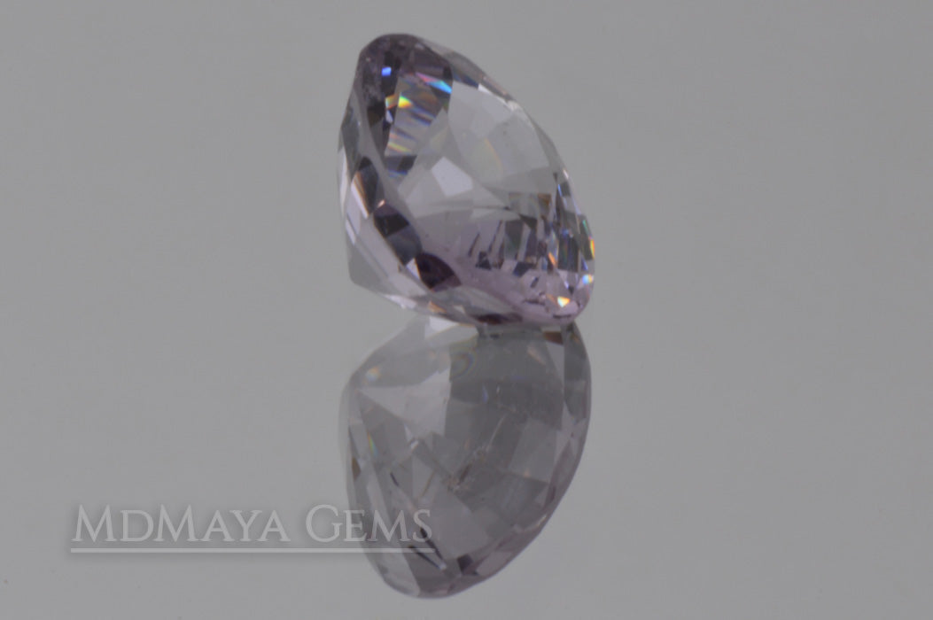 Platinum light Purple Spinel from Mogok. Oval Cut. 2.17 ct.