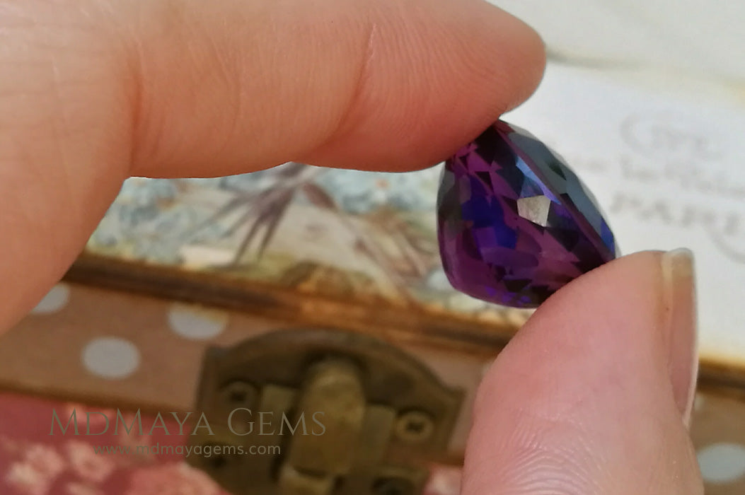 Attractive Genuine Amethyst Purple Oval Cut 16.25 ct