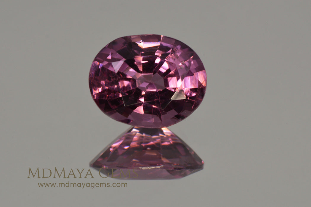 Purple Red Spinel Oval cut 1.66 ct