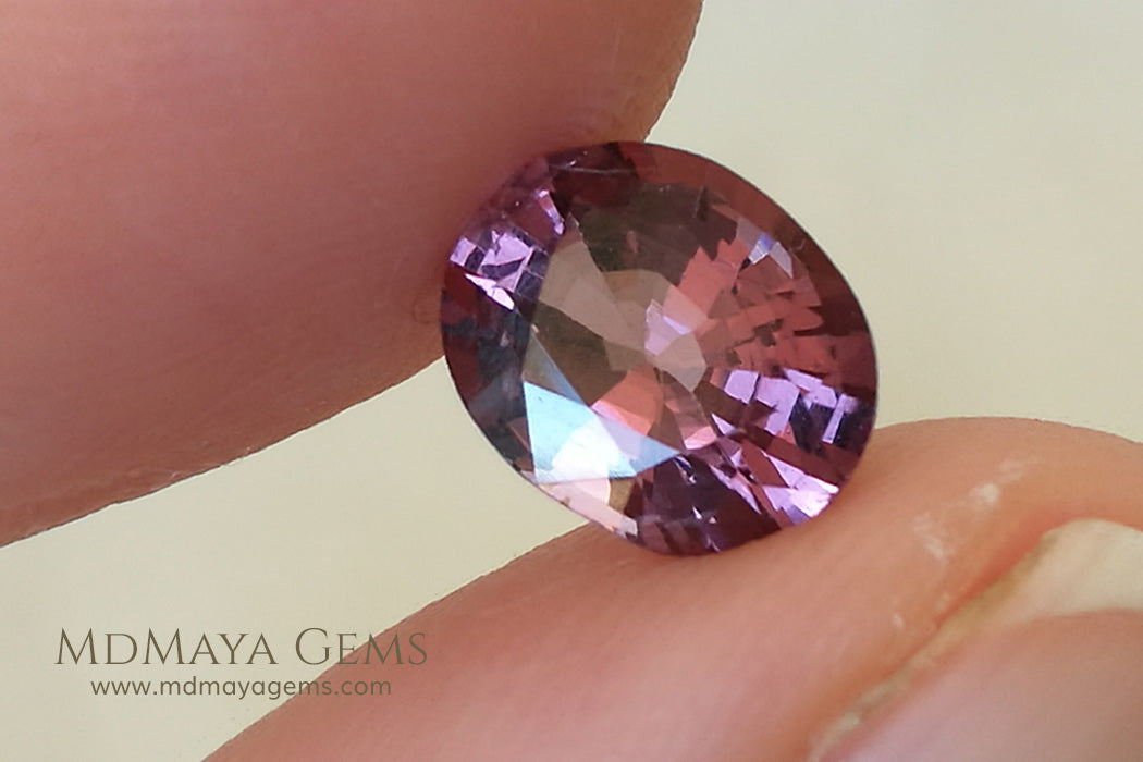 Purple Red Spinel Oval cut 1.66 ct