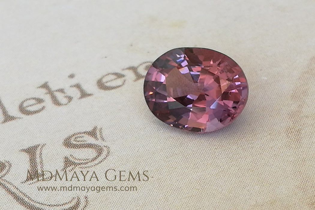 Purple Red Spinel Oval cut 1.66 ct