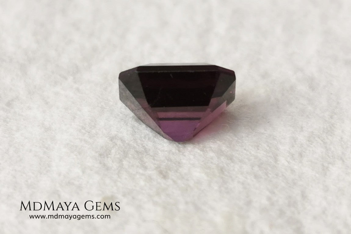 Purple Spinel from Mogok. Emerald Cut. 1.13 ct. As you already know I have a predilection for spinels, with this little one I couldn't resist, rarely do you see this color on a spinel, it is a very vivid purple and full of brilliance. Simply delicious. Ideal for jewelry. 