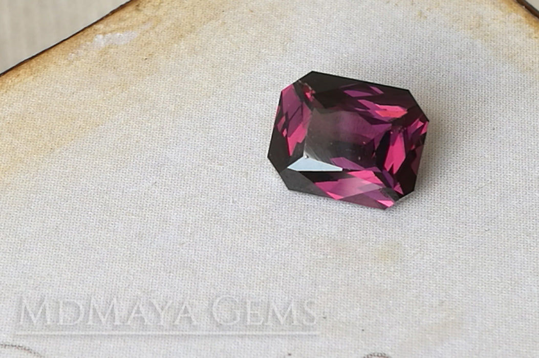 Purple Spinel from Vietnam. Octagon Cut 1.46 ct