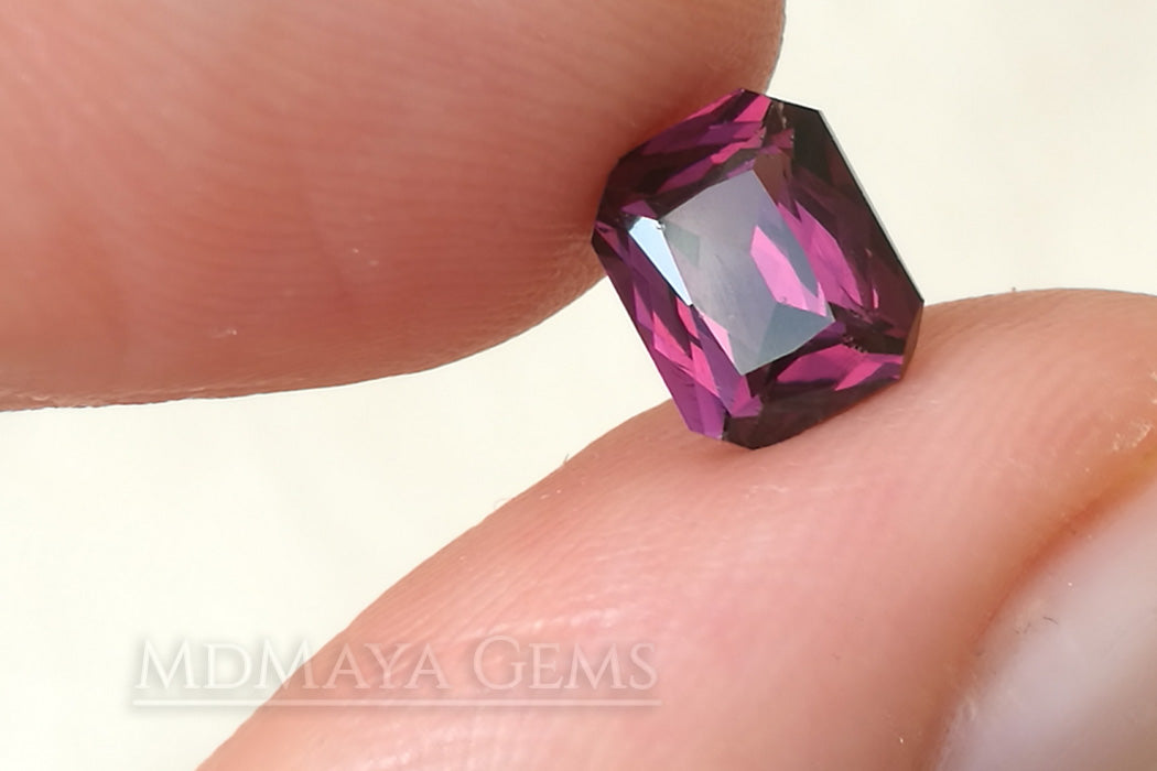 Purple Spinel from Vietnam. Octagon Cut 1.46 ct