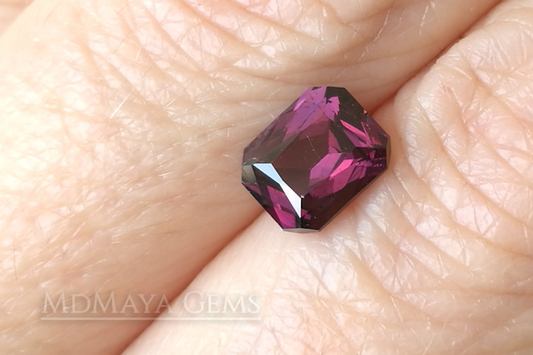 Purple Spinel from Vietnam. Octagon Cut 1.46 ct