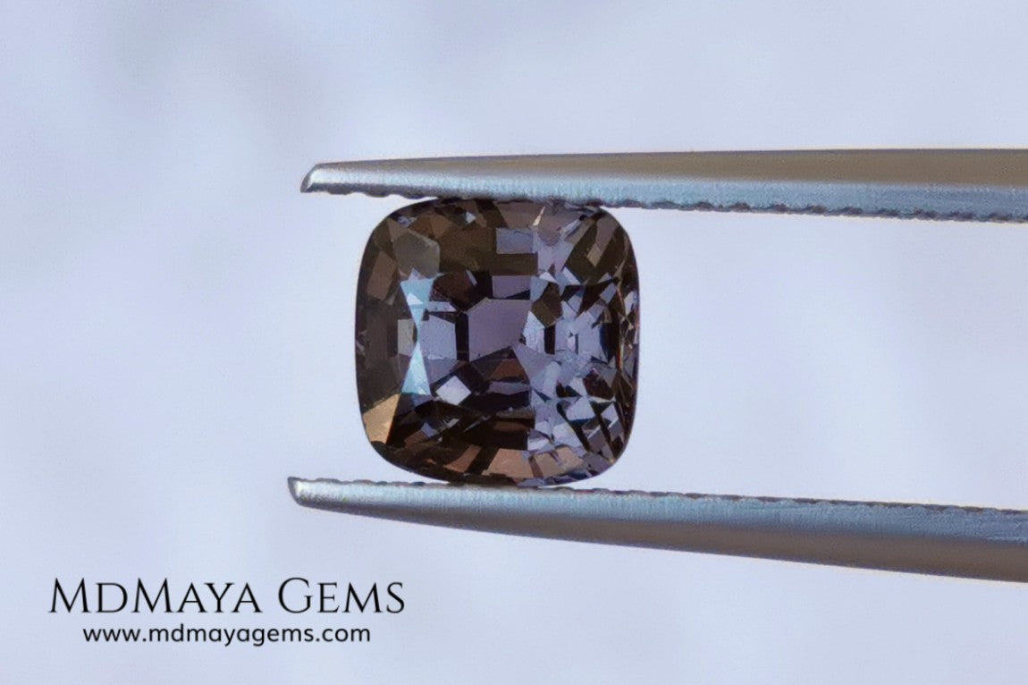 Affordable Purple Spinel Gemstone Square Cushion Cut 1.97 ct