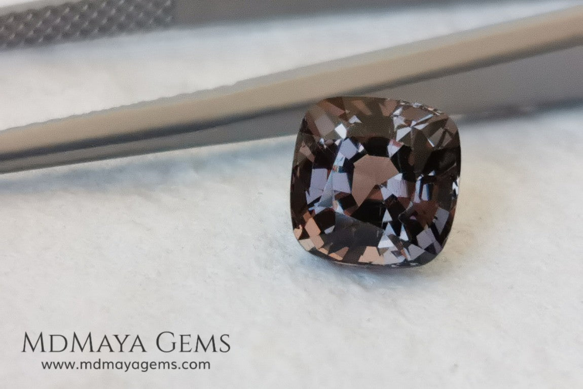 Affordable Purple Spinel Gemstone Square Cushion Cut 1.97 ct