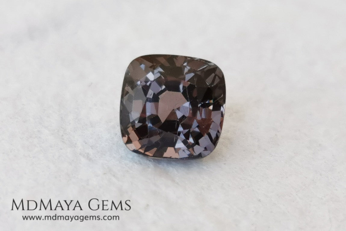 Affordable Purple Spinel Gemstone Square Cushion Cut 1.97 ct