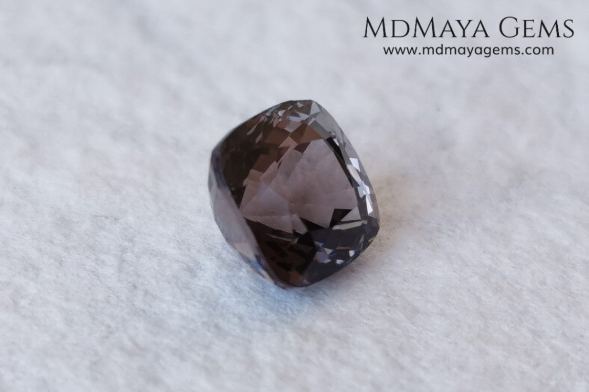 Affordable Purple Spinel Gemstone Square Cushion Cut 1.97 ct