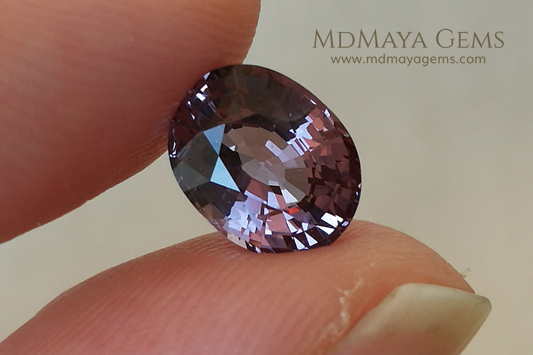 Beautiful violetish Purple Spinel from Tanzania Oval cut 2.01 ct